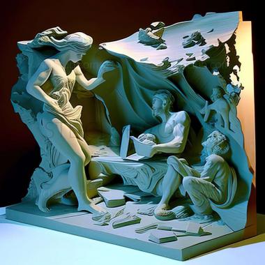 3D модель Марк Тэнси, американский художник (STL)